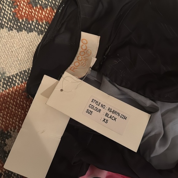 NWT ROCOCO SAND Maxi Dress in Black size XS - Picture 4 of 5